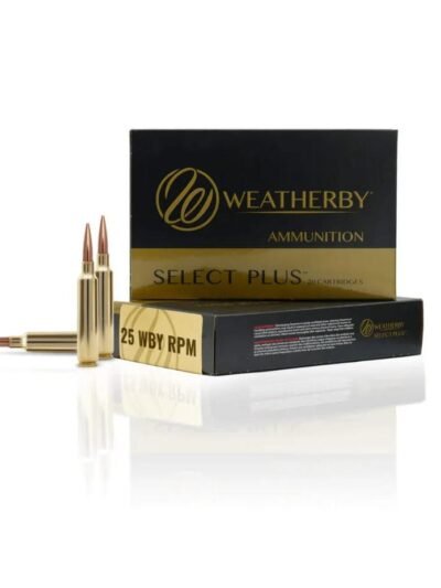 Weatherby Select Plus Hornady SST Rifle Ammunition 25 Wby RPM 117gr PT 3150 fps 20/ct