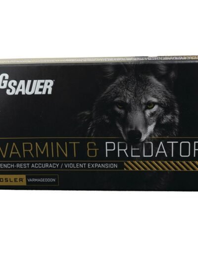 Sig Sauer Varmint & Predator w/Varmageddon Rifle Ammunition .22-250 Rem 55gr PT 20/ct