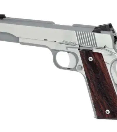 DAN WESSON RAZORBACK 10MM PISTOL 5" STS TRITIUM SIGHTS WOOD GRIPS 8RD