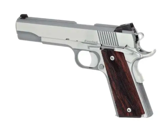 DAN WESSON RAZORBACK 10MM PISTOL 5" STS TRITIUM SIGHTS WOOD GRIPS 8RD