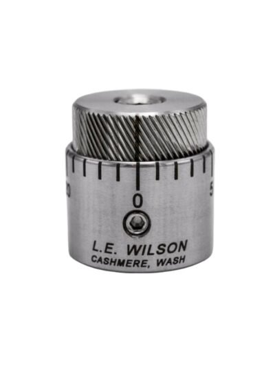 Wilson Stainless Steel Micro-Adjustable Bullet Seater Cap for Standard Inline Seater Die