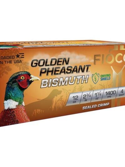 Fiocchi Golden Pheasant Bismuth Shotshells 12ga 2-3/4" 1-1/4oz 1400 fps #6 10/ct