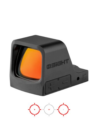 OSIGHT C 3 MOA DOT + 32 MOA CIRCLE OPEN RED DOT SIGHT, BLACK