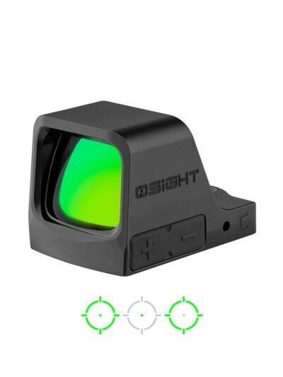 OSIGHT C GREEN 3 MOA + 32 MOA CIRCLE GREEN DOT SIGHT, BLACK