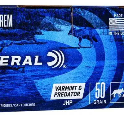 FEDERAL 22250 REM 50GR JHP 50 CT AE VARMINT 50 RD/BX 5 BX/CS