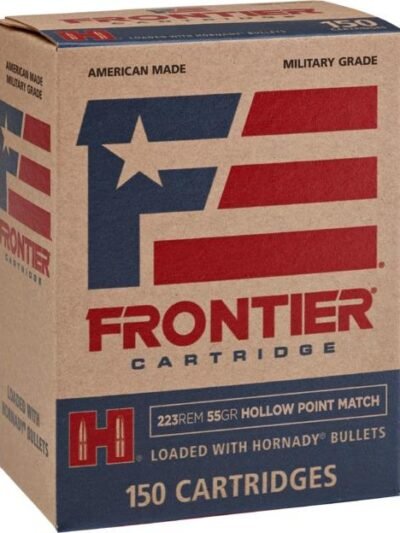 Hornady Frontier Rifle Ammunition .223 Rem 55 gr HP-MATCH 150/ct (Oriented)