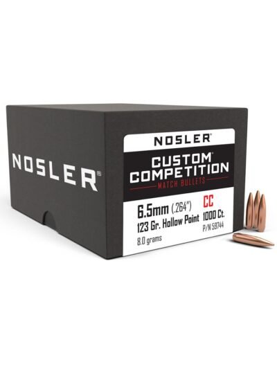 Nosler Custom Competition Rifle Bullets 6.5mm .264 123 gr HPBT 1000/ct