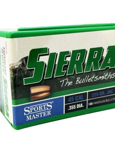 Sierra Pistol Bullets 45 CAL 225 GR JHC 100/ct