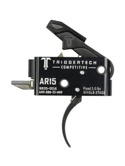 TriggerTech AR15 Single-Stage Competitive Curved Trigger Black