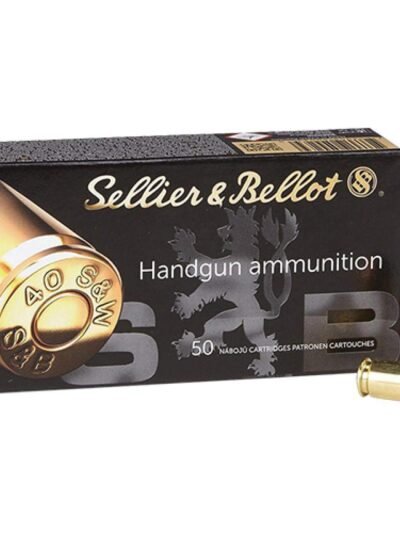 Sellier & Bellot Pistol & Revolver Ammo .40 S&W 180 gr FMJ 965 fps 1000/ct Case