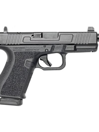 Combat Armory CA19 OR Handgun 9mm Luger 10rd Magazine 4.49" Threaded Barrel Black with Suppressor Height Sights