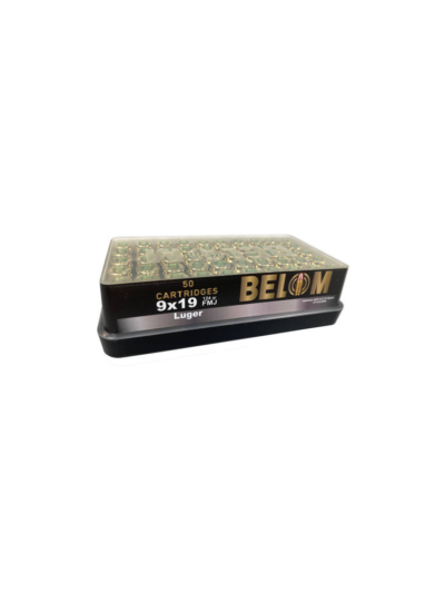 Global Ordnance Belom Handgun Ammunition 9mm 124gr FMJ 1115 fps 50/ct