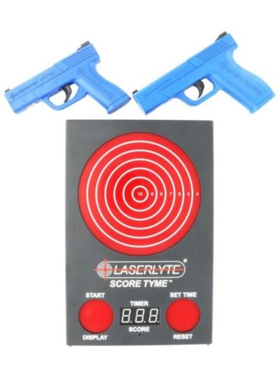 LaserLyte Score Tyme Trainer Target Versus Kit with 2 Pistols and Point of Impact Display