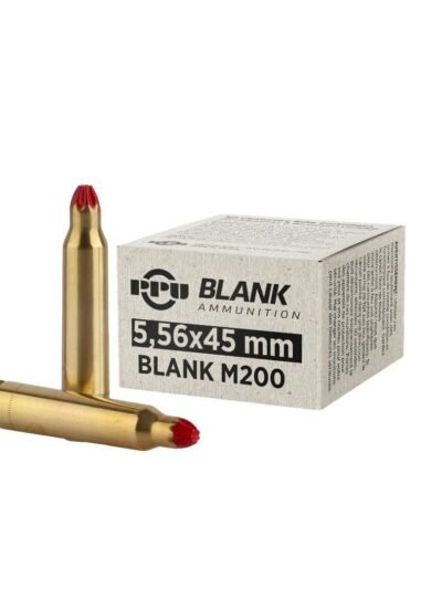PPU Blank Rifle Ammunition 5.56mm M-200 A1 Blanks 20/ct