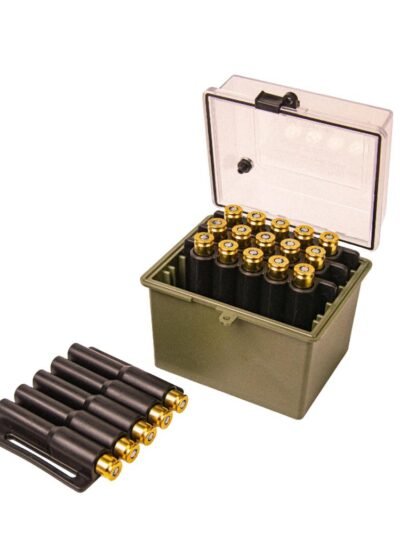 Berry's Mfg Safari Ammo Box 20rd Small Rifle Clear/Olive