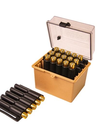 Berry's Mfg Safari Ammo Box 20rd Large Rifle Clear/Tan