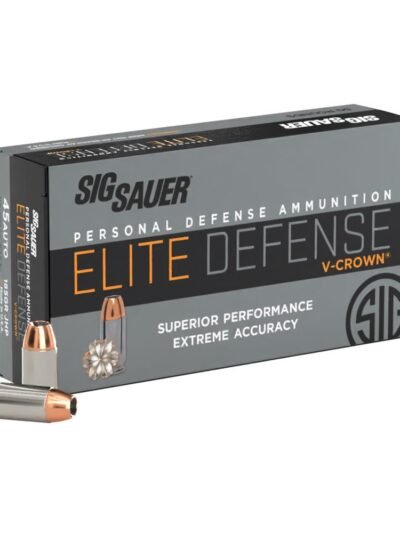 AMMO 45ACP 230GR ELITE V CROWN JHP BOX/50